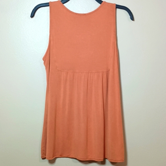 POL Orange Embroidered Sleeveless Tank Top - Picture 2 of 5